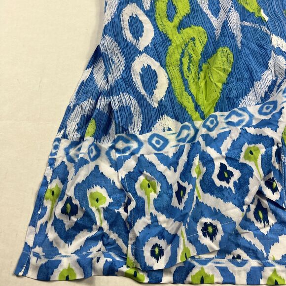 Chicos Lightweight Kimono Ikat Blouse Flowy Open Front Boho Loose Fit Top XXS/XS - Picture 3 of 13